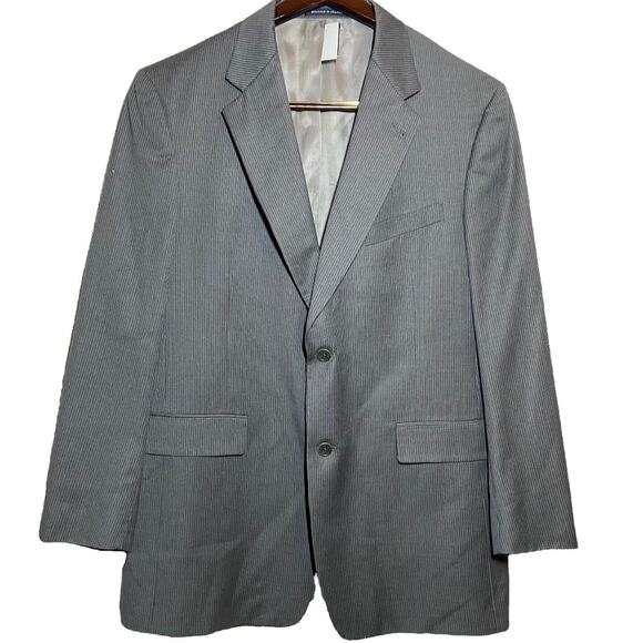 Daniel Cremieux Loro Piana Blazer Suit Jacket Two-Button Front Notch Gray 42R